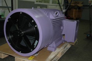 160kW Motor mit Fremdlüfter und Sonderlackierung